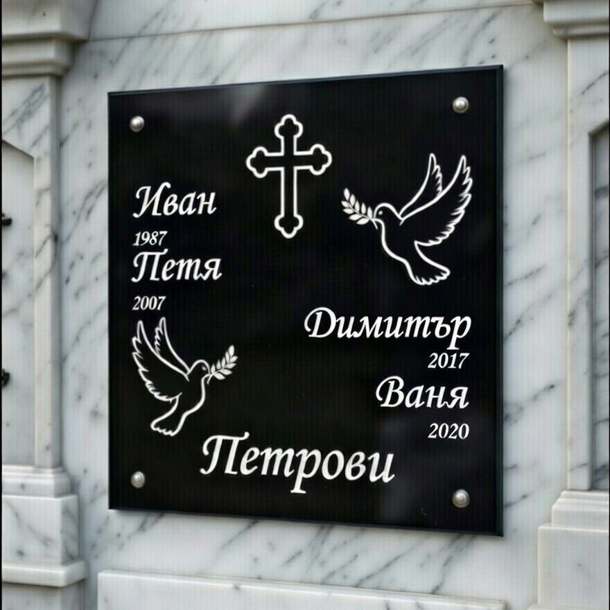 urnova nadgrobna plocha