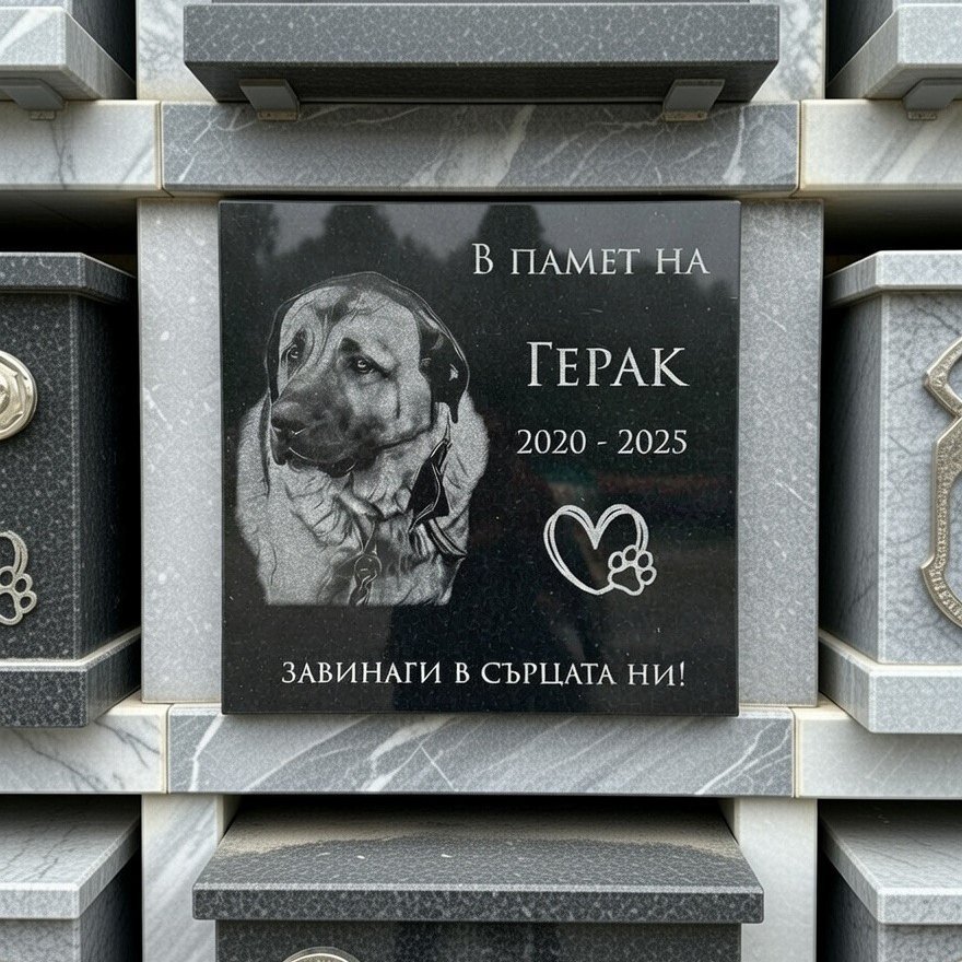 Надгробна плоча за домашен любимец от гранит | Мемориал за куче, котка и други - Image 6