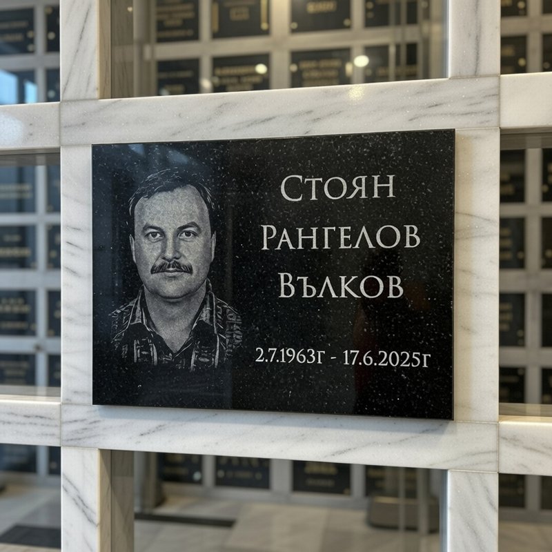 Гравирана мемориална плоча | Черен гранит