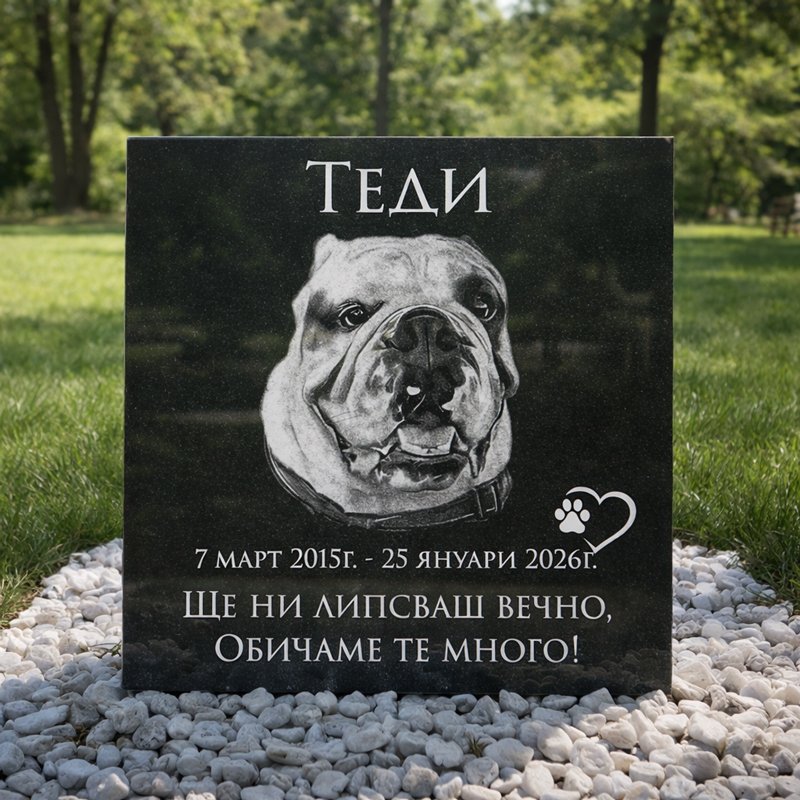надгробна плоча за куче