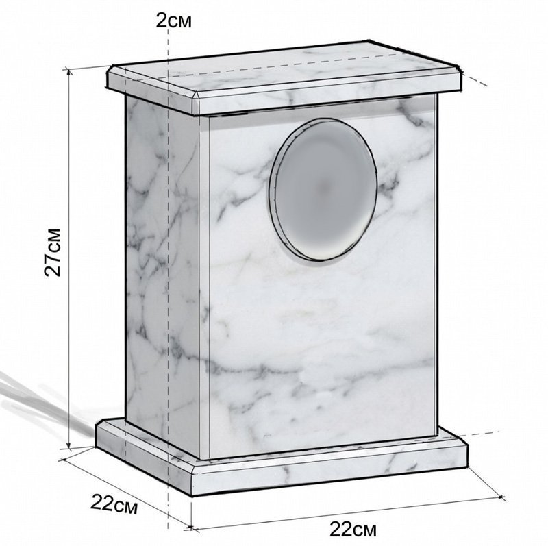 Урна за кремация за прах с порцеланова снимка - Image 2