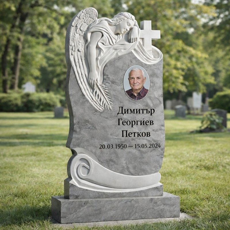 nadgroben pametnik angel i krust